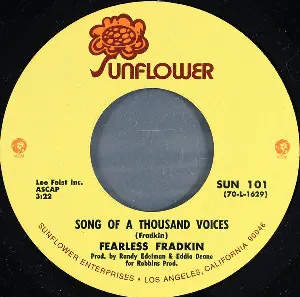 Pochette Song of a Thousand Voices / You Can Cry If You Want To