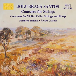 Pochette de Concerto for Strings / Concerto for Violin, Cello, Strings and Harp de Royal Northern Sinfonia - Álvaro Cassuto