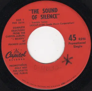 Pochette de The Sound of Silence / May the Good Lord Bless and Keep You de Frankie Laine