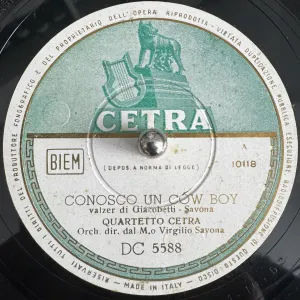 Pochette de Conosco un cow boy / Teatrino delle marionette de Quartetto Cetra