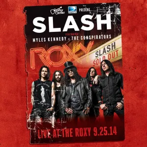 Pochette de Live at the Roxy 25.9.14 de Slash featuring Myles Kennedy and the Conspirators