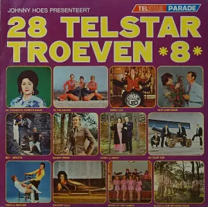 Pochette de 28 Telstar troeven, 8 de Eddy Wally - Zangeres Zonder Naam - Jerry Bey - Johnny Hoes - Bobby Prins