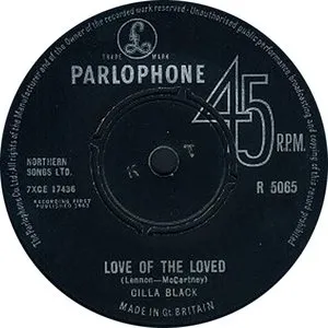 Pochette de Love of the Loved de Cilla Black