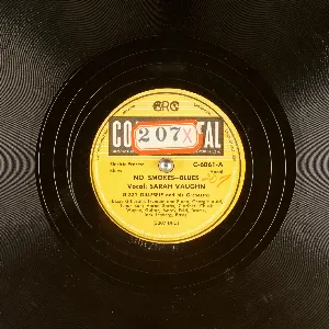 Pochette de No Smokes Blues / Willie Mae Willow Foot de Sarah Vaughan