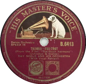 Pochette de Thanks / Goodnight Little Girl of My Dreams de Ray Noble and His Orchestra