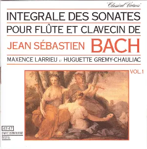 Pochette Intégrale des Sonates pour Flûte et Clavecin