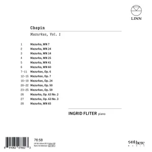 Pochette de Mazurkas, Vol. 1 de Fryderyk Chopin