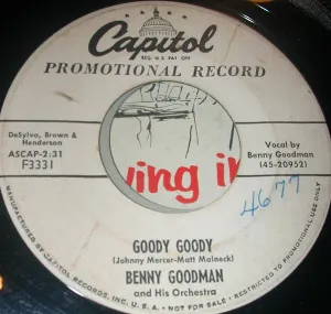 Pochette de Goody Goody / Sometimes I'm Happy de Benny Goodman and His Orchestra