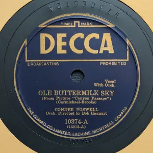 Pochette de Ole Buttermilk Sky / Love Doesn't Grow on Trees de Connee Boswell
