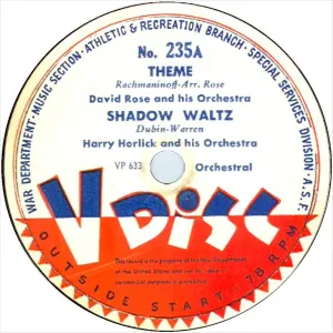 Pochette de Theme / Shadow Waltz / Ramona de David Rose and His Orchestra