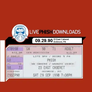 Pochette de 1990-09-29: 23 East Caberet, Ardmore, PA, USA de Phish
