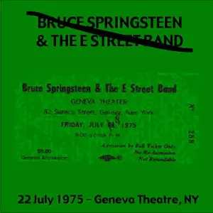 Pochette de 1975‐07‐22: Geneva Theatre, Geneva, NY, USA de Bruce Springsteen - The E Street Band