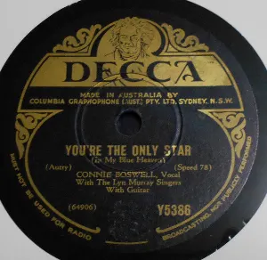 Pochette de You're the Only Star / You Grow Sweeter as the Years Go By de Connee Boswell