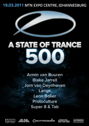 Pochette 2011-03-19: A State of Trance #500: MTN Expo Center, Johannesburg, Gauteng, South Africa