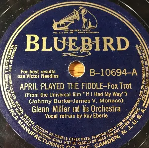 Pochette de April Played the Fiddle / I Haven't Time to Be a Millionaire de Glenn Miller and His Orchestra