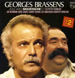 Pochette de Georges Brassens joue avec Moustache et Les Petits Français, volume 2 de Georges Brassens - Eddie “Lockjaw” Davis - Harry “Sweets” Edison - Joe Newman