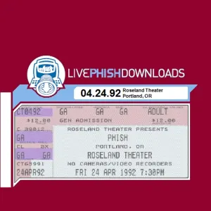 Pochette de 1992-04-24: Roseland Theater, Portland, OR, USA de Phish