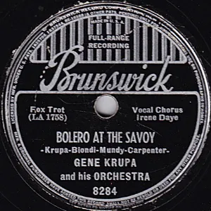 Pochette de Bolero at the Savoy / Murdy Purdy de Gene Krupa and His Orchestra