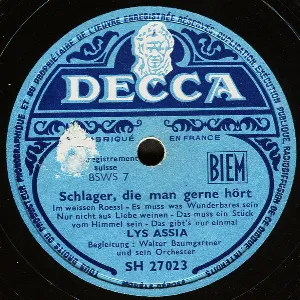 Pochette de Schlager, die man gerne hört de Lys Assia