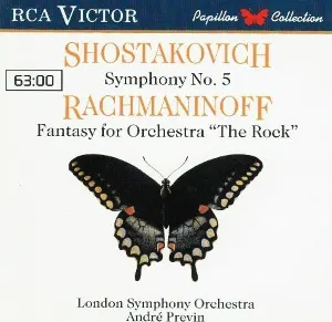 Pochette Shostakovich: Symphony no. 5 / Rachmaninoff: Fantasy for Orchestra 