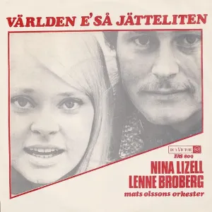 Pochette de Världen är så jätteliten / Så här börjar kärlek de Nina Lizell