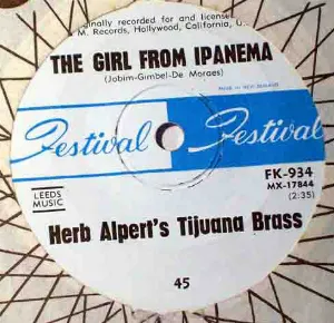 Pochette de The Girl From Ipanema / Hello, Dolly de Herb Alpert & the Tijuana Brass