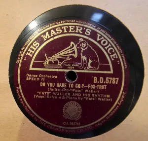 Pochette de Do You Have to Go? / Der Fuehrer's Face de Spike Jones and His City Slickers - Fats Waller and His Rhythm
